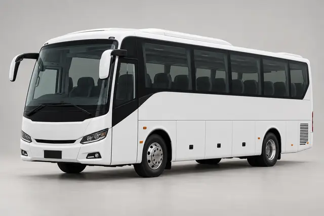 Generic AI bus category illustration, not an exact model