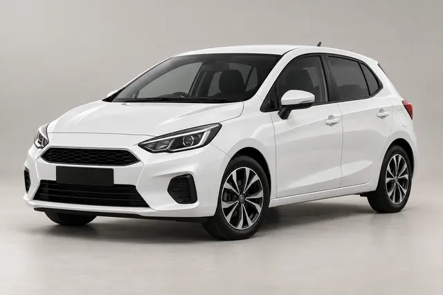 Illustration of a compact car